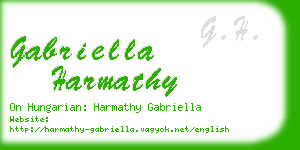 gabriella harmathy business card